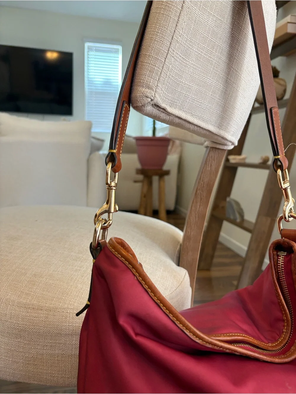 Dooney & Bourke Purse Wayfarer Nylon Hobo Vibrant Purple spacious Bag